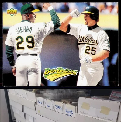 1993 Upper Deck #49 Bash Brothers (Ruben Sierra / Mark McGwire) TM - JL - Image 1 of 2