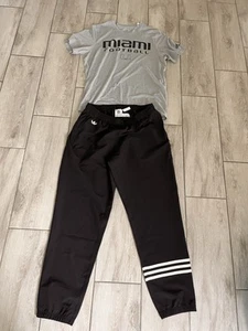Adidas University Of Miami Player Issued Warm Up Set Hurricane Football #41 LRG - Picture 1 of 7