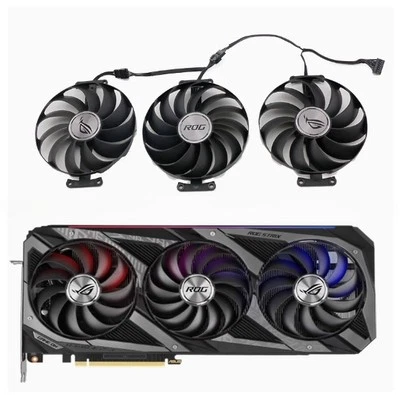 Suitable for ASUS ROG STRIX 3060Ti 3070 3080 3090 6700xt 680 graphics card fan - Image 1 of 4