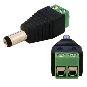 Fiche Dc Adaptateur Embrayage Prise Connecteurs pour LED Rayures Strip - Picture 1 of 3