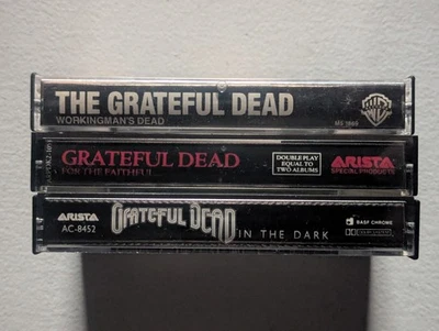 GRATEFUL DEAD Cassette Tape Lot/3: Workingman's Dead, For The Faithful + 1 - Image 1 of 4