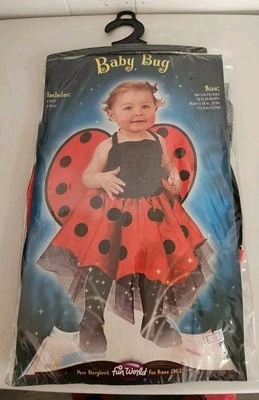 Fun World Baby Ladybug Costume Fits Up To 24 Months.  B2144 - Image 1 of 3
