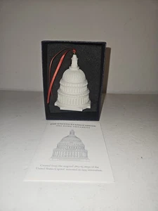 US Capitol 2002 Dome Ornament Created w Marble from 1995 US Capitol Renovation - Picture 1 of 5