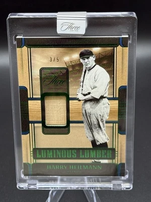2025 Panini Three And Two Harry Heilmann Luminous Lumber /5 Game Used Sealed - Image 1 of 4