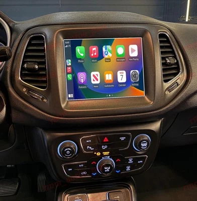 Radio de coche US Carplay Android 14 Wifi GPS navegación estéreo para Jeep Compass 2018-2021 Foto 1 de 4