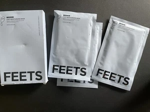Feets Foot Moisturizing Foot Masks Set Of 3 New - Picture 1 of 4