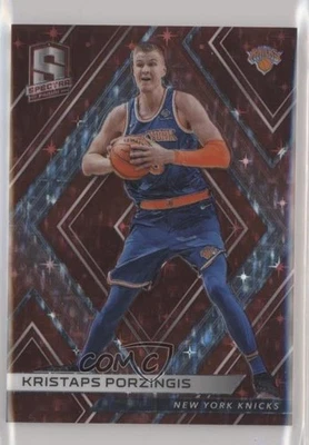 2017-18 Panini Spectra Red Prizm /75 Kristaps Porzingis #9 - Image 1 of 2
