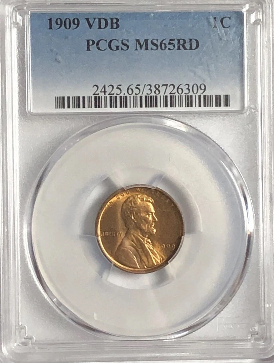 1909 Year Grade MS 65 Lincoln Wheat US Small Cents (1909-1958) for