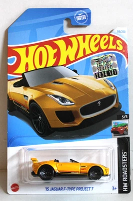 Jaguar F-Type #116/250 árbol de dólar amarillo sellado de fábrica Hot Wheels 2024 '15 Foto 1 de 2