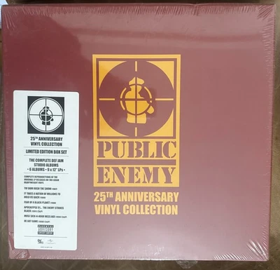 Public Enemy 25th Anniversary Vinyl Collection Boxset 180g 9 LP SEALED Rare OOP - Image 1 of 4