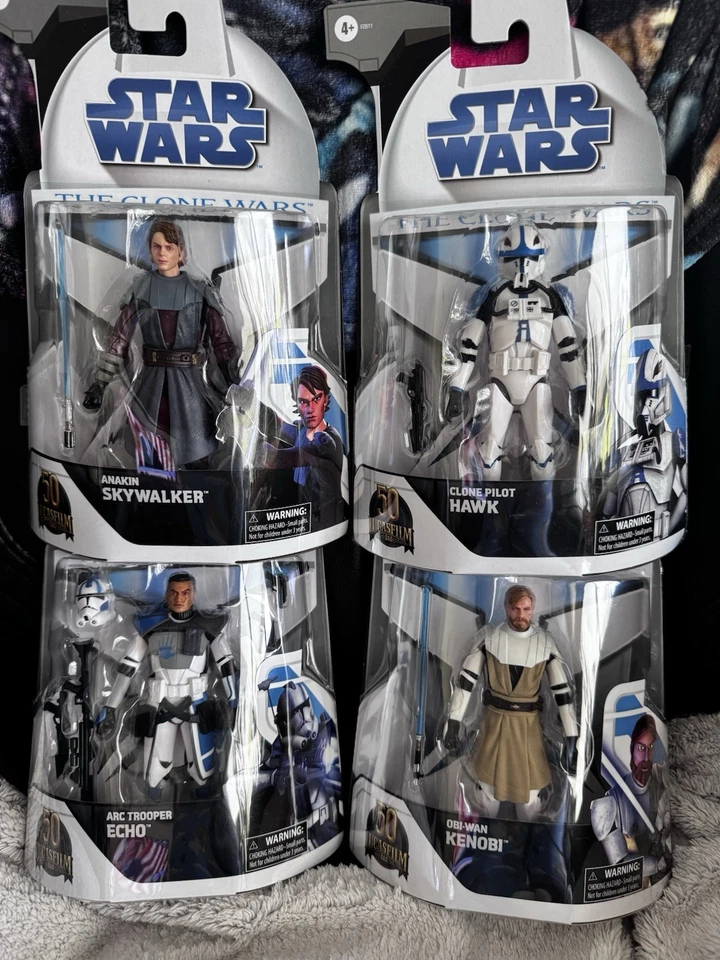 Star Wars Black Series Clone Wars Target Echo Anakin Obi-Wan Clone Pilot Hawk Foto 1 de 4