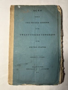 1835 Rare President Andrew Jackson Indian Native American Treaties Removal Laws - Bild 1 von 10