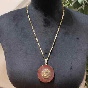 Womens Gold Tain Chain Attorney Libra Pendant Necklace with Lobster - Picture 1 of 5