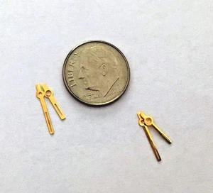 Dollhouse Miniature Clock Hands - Make your own clocks -1:12 Scale - Brass - Picture 1 of 3