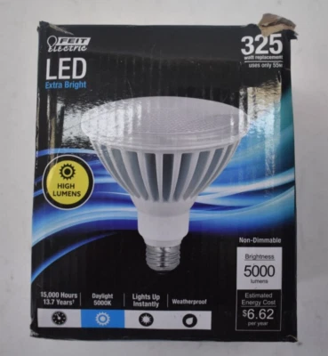 Feit Electric LED Extra Bright Bulb Daylight 325W Equivalence PAR38 E26 Medium - Image 1 of 4