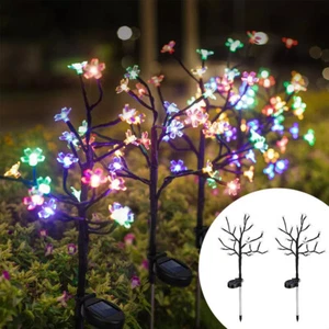 2 pack Solar Power Flower 40 LED Lights Garden Stake Lamp Yard Outdoor Decor - Picture 1 of 15
