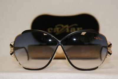 Caviar New Vintage 6295 66-18-140 Matte Black/Gold W Stones C 24 W Origina Case! - Image 1 of 4