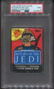 1983 TOPPS STAR WARS - RETURN OF THE JEDI SERIES 2 - WAX PACK - PSA 9 MINT - Picture 1 of 2