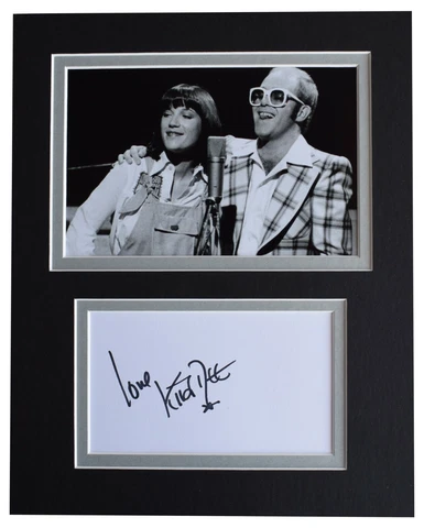 Kiki Dee Signed Autograph 10x8 photo mount display Music Elton John AFTAL COA Cover