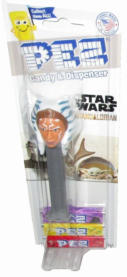 LUCAS FILMS STAR WARS Pez Dispenser AHSOKA  [Carded] ~ 2023 - Image 1 of 1