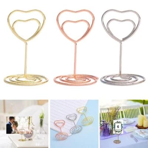 Portatarjetas Portatarjetas Porta Número de Mesa Boda En Forma de Corazón Mesa Letrero S4TF - Imagen 1 de 15