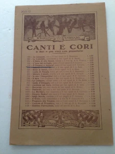Vecchio spartito Canti Corale O Vergine, o Signora - Picture 1 of 1