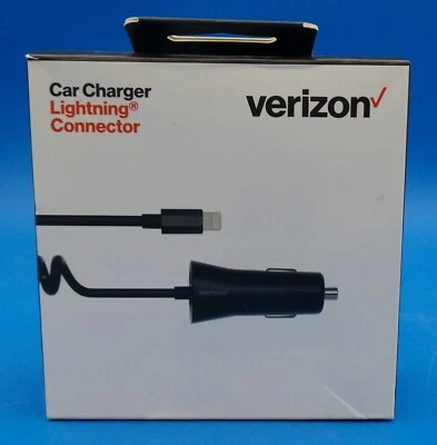 苹果 Lightning 车载充电器 带 9 英尺线缆 iPhone iPad iPod - 全新 原始设备制造商 — 第 1/4 张图片