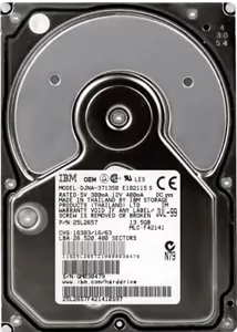 Hard IBM Deskstar 22GXP DJNA-371350 25L2657 13.5GB 7200U/Min 2MB Ata 3.5'' - Picture 1 of 3