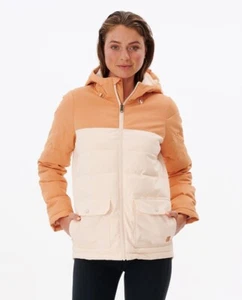 NWT - Rip Curl Women's Anti Series Ridge Hooded Jacket - TAN - XL - GJKBB9 - Picture 1 of 9