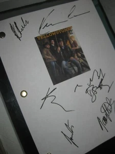Yellowstone Signed TV Script X6 Kevin Costner Luke Grimes Kelly Reilly reprint - Picture 1 of 1