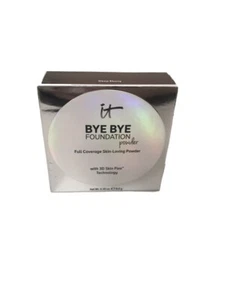 It Cosmetics Bye Bye Foundation Powder Full Cover DEEP EBONY 3D Skin Flex 0.30oz - Picture 1 of 5