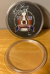 Hand SIGNED 1996 Stanley Cup Puck - JOVO Ed Jovanovski Florida Panthers - Picture 1 of 4