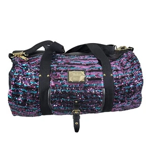 Juicy Couture Purple Sequin 21" Duffel Bag with Straps - Picture 1 of 12