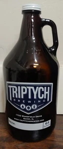 64 oz Cerveza Growler ELABORACIÓN TRÍPTICA 🙂 Universidad Saboya de Illinois Coleccionista UIUC - Imagen 1 de 3