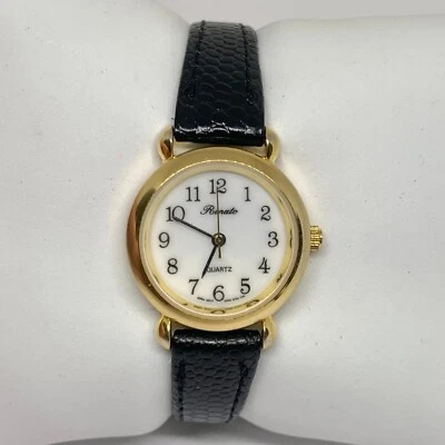 Reloj de pulsera Renato vintage de cuarzo para mujer clásico 25 mm tono dorado funcionando Foto 1 de 4