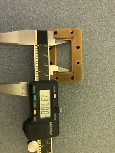 CMR 137A FLANGE THICKNESS 1/4 '' MATERIAL BRASS POLISHED FREQ 5.85-8.2 GHZ - Bild 1 von 5