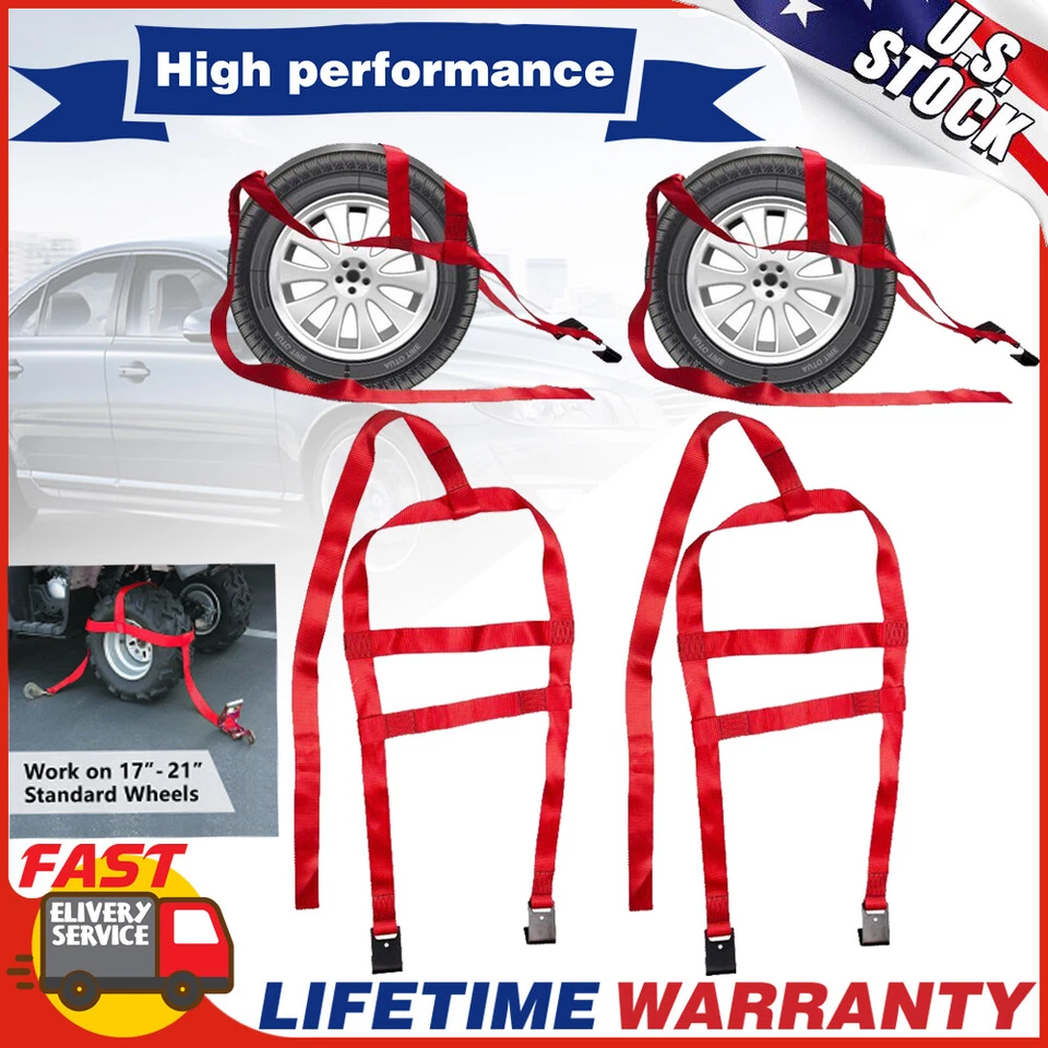 Correas de carretilla de remolque de neumáticos de alta resistencia correa de cesta red de rueda ajustable con gancho plano Foto 1 de 4