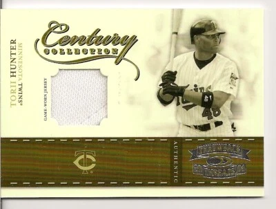 Throwback Threads Century Collection 2004 material Torii Hunter Twins (91) NrM-M Foto 1 de 2