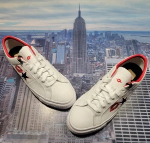 Converse One Star Pro Ox Low Top Lips White/Black-Red Mens Size 9.5 A04606c New - Picture 1 of 11