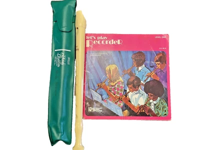 Recorder Hohner 9509 巴洛克手指 C-Soprano 塑料套筒和书 — 第 1/4 张图片