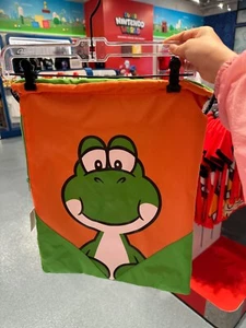 NEW YOSHI Drawstring Bag Backpack Universal Studios Hollywood SuperNintendoWorld - Picture 1 of 5