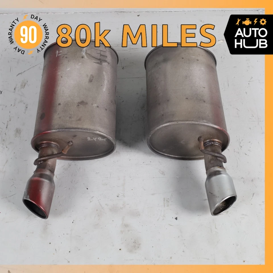 02-05 Juego de 2 silenciadores de escape izquierdo y derecho Ford Thunderbird 3,9 L V8 OEM 80k Foto 1 de 4