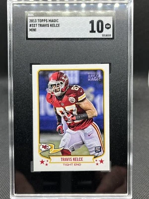 2013 Topps Magic Travis Kelce SP Mini #327 SGC 10 RC - Image 1 of 2