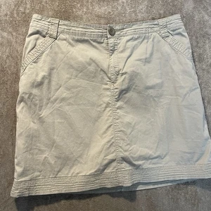 Croft & Barrow Skort Damen 14 Stretch klassische Passform beige Minigolf Wandern aktiv - Bild 1 von 6