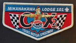 MIKANAKAWA OA LODGE 101 BSA Circle Ten TX Motor Speedway 2001 solapa - Imagen 1 de 2