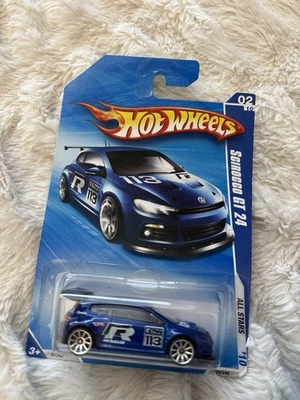 Hot Wheels #120 All Stars 2010 2/10 Scirocco GT 24 azul con cromo 10 velocidades W18 Foto 1 de 2