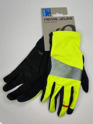 全新 Pearl Izumi 男式 CYCLONE GEL 冬季手套 小号 黄色 — 第 1/4 张图片