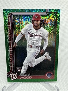 🔥2025 Topps Series 1 - James Wood #181 Green Holofoil (RC) Nationals /99 🔥 - Bild 1 von 2