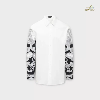 Camisa Versace estampada barroca tamanho 52 - Imagem 1 de 4