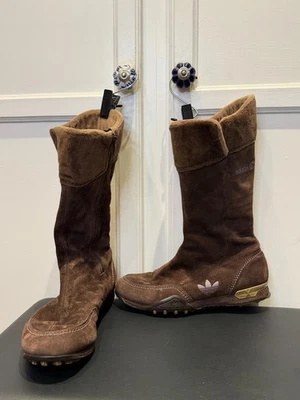 Botas de Torsión Adidas Opio De Colección para Mujer Talla 10 Cremallera Marrón Gamuza Foto 1 de 4